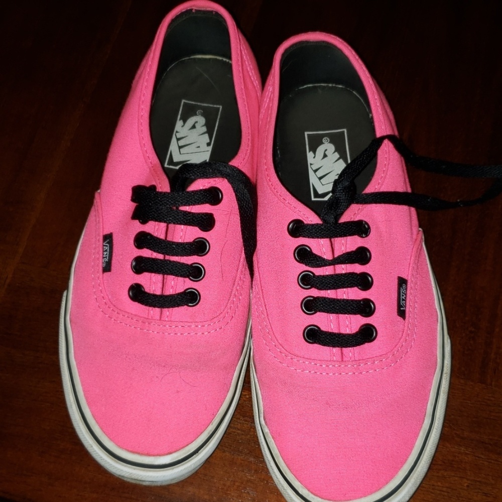 Women's pink vans.